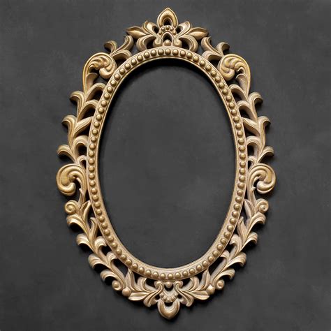 frame vintage oval